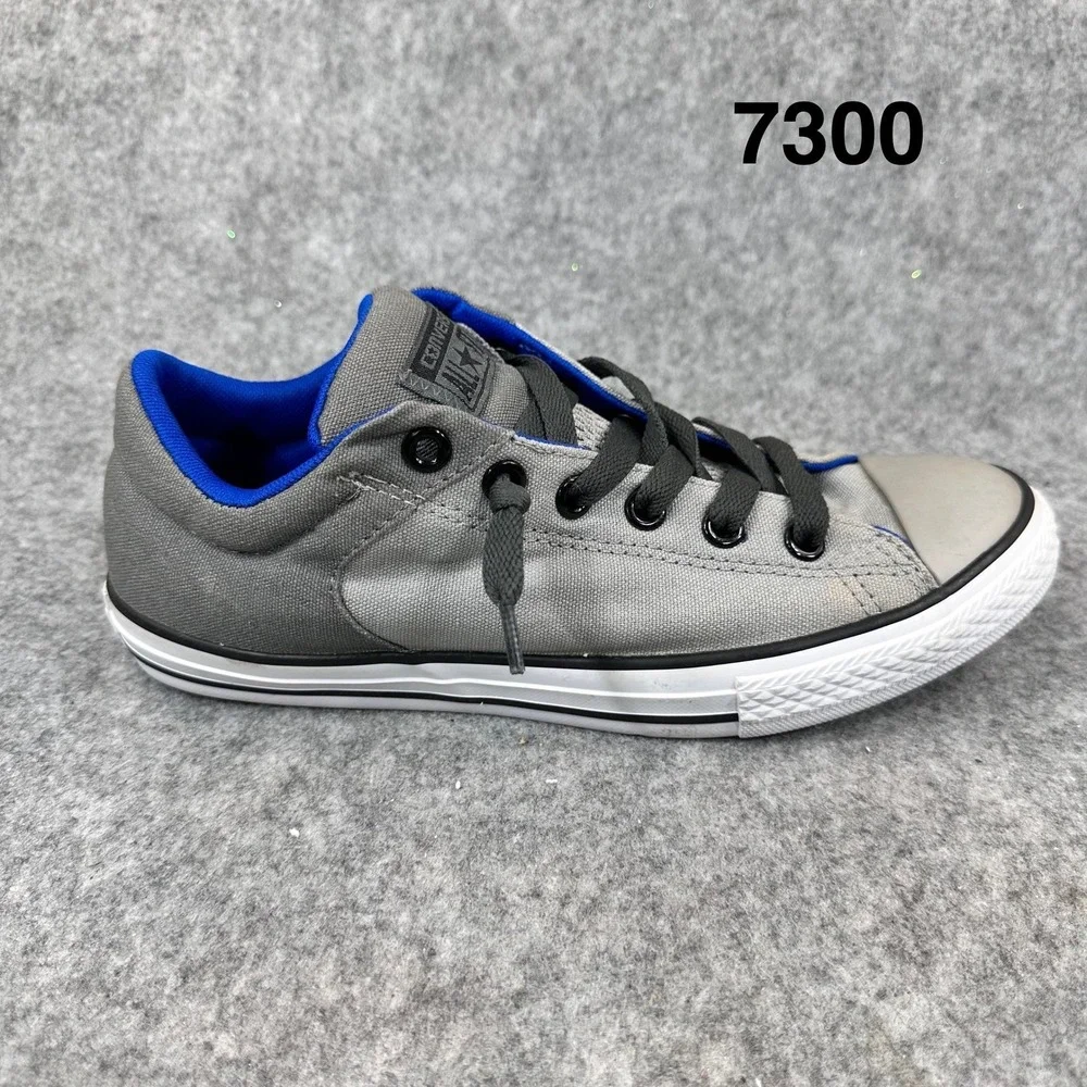 Converse Chuck Taylor All Star Low Gray Blue Canvas Sneakers Junior Size 6